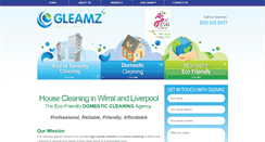 Desktop Screenshot of gleamzcleaning.co.uk